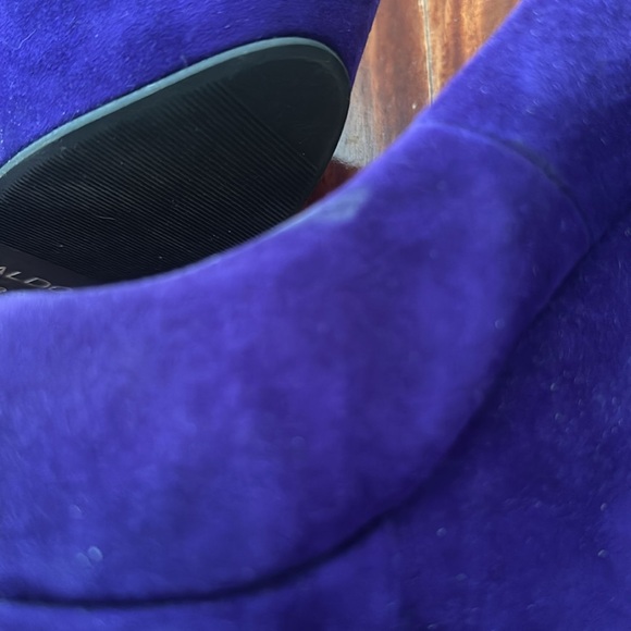 Aldo Royal Purple Suede Platform Wedge Heels Size 8 (EU 38.5) - Picture 8 of 16